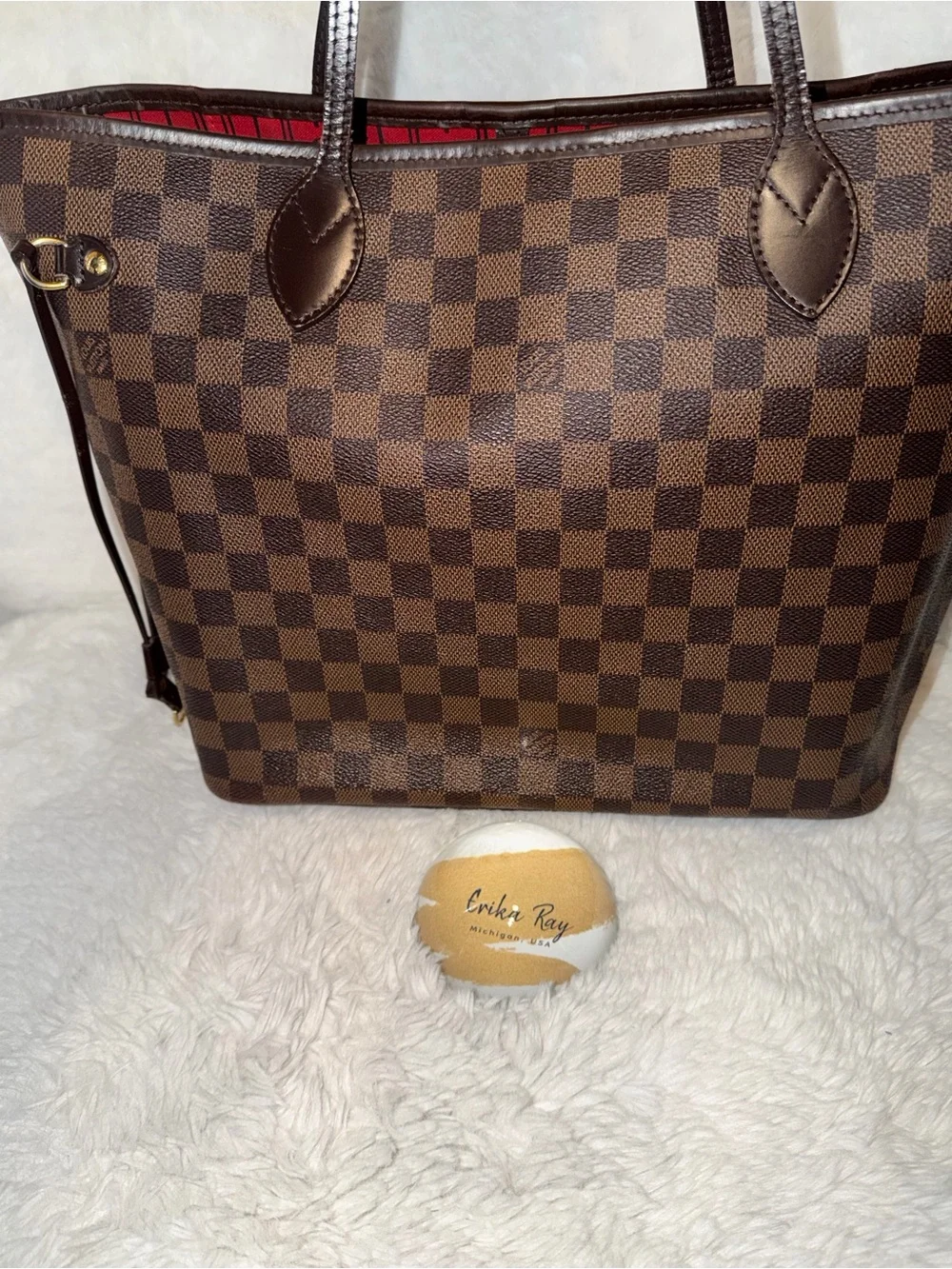 Louis Vuitton Damier‎ Ebene Neverfull MM Bag